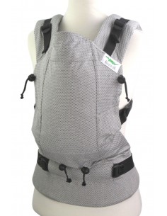 Babytrage BuzziBreeze Basic | Facette Pacific| 0-24 Monate | Fullbuckle Sommer-Babytrage