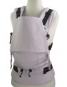 Babytrage BuzziBreeze Basic | Facette Orchid | 0-24 Monate | Fullbuckle Sommer-Babytrage