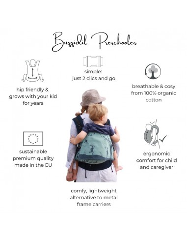 Metal frame store backpack baby carrier