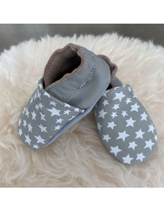 Baby Leather Shoes | Grey...