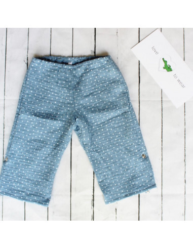 Hose für Tragebabys Dots on Blue I Sommer-Tragekleidung für dein Baby